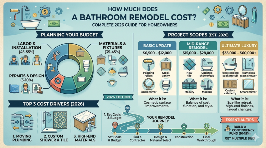 How Much Does a Bathroom Remodel Cost?