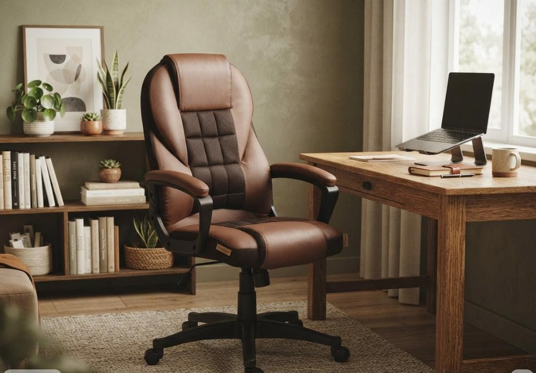 Brown Leather Office Chair
