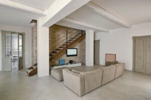 concrete cellar floor
