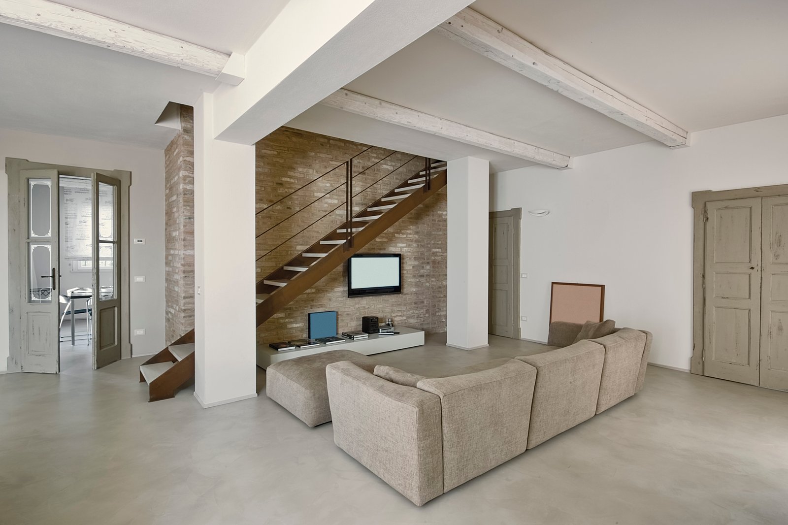 concrete cellar floor